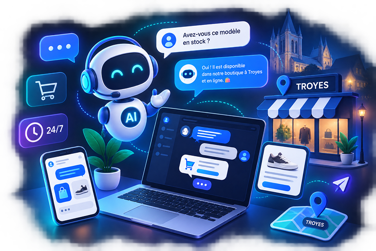 Guide Chatbot IA pour le Commerce Troyen — Répondez à vos Clients Sans y Penser